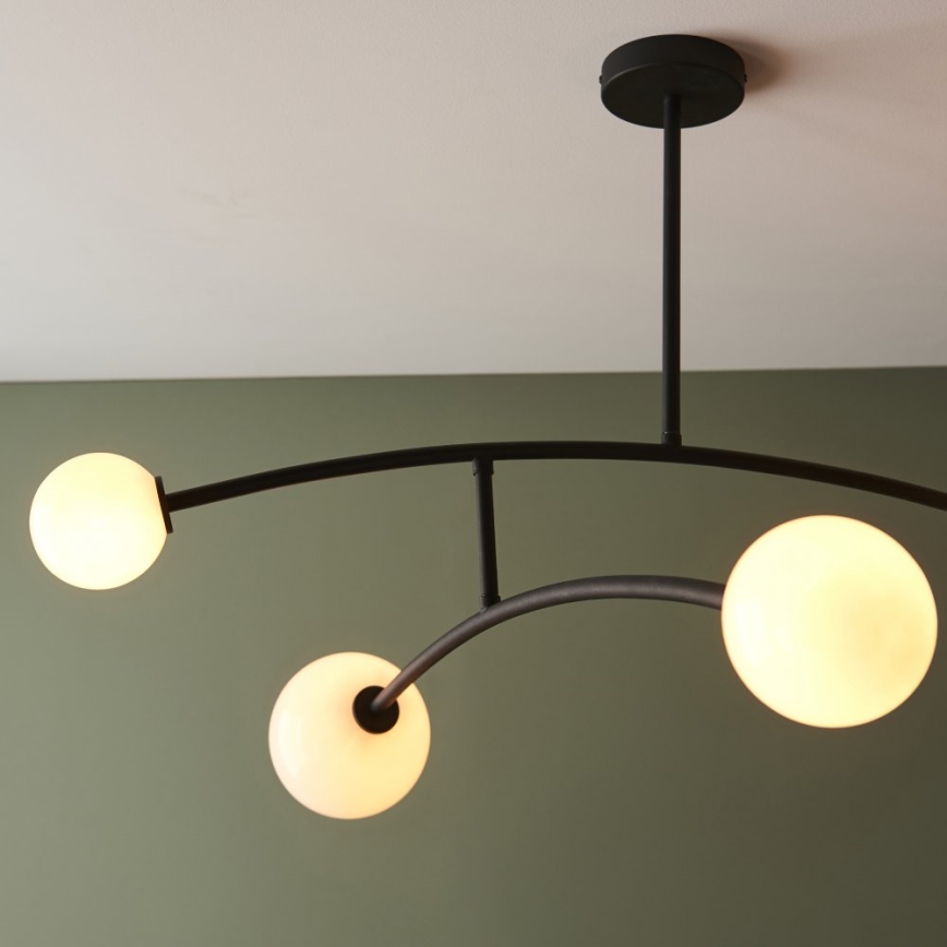 Endon 92940 - Lámpara de techo con varilla BALANCE 4xG9/3W/230V negro/blanco