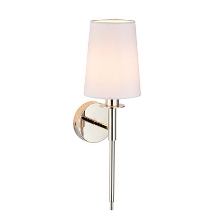 Endon 92949 - Aplique de pared 1xE14/6W/230V blanco/cromo brillante