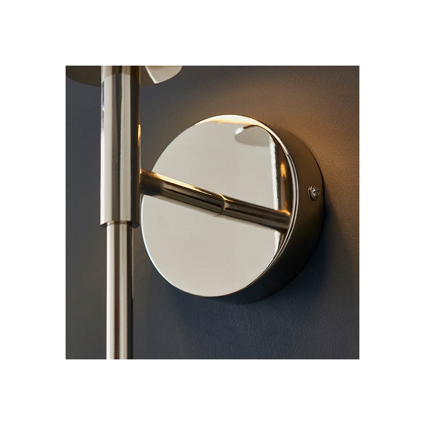 Endon 92949 - Aplique de pared 1xE14/6W/230V blanco/cromo brillante