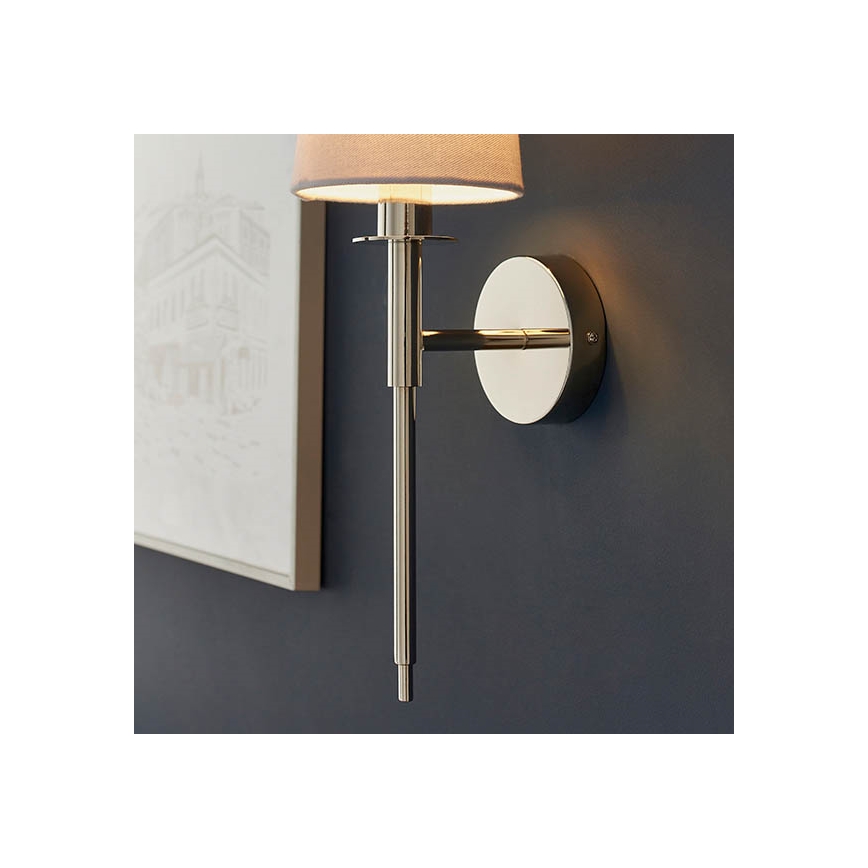 Endon 92949 - Aplique de pared 1xE14/6W/230V blanco/cromo brillante