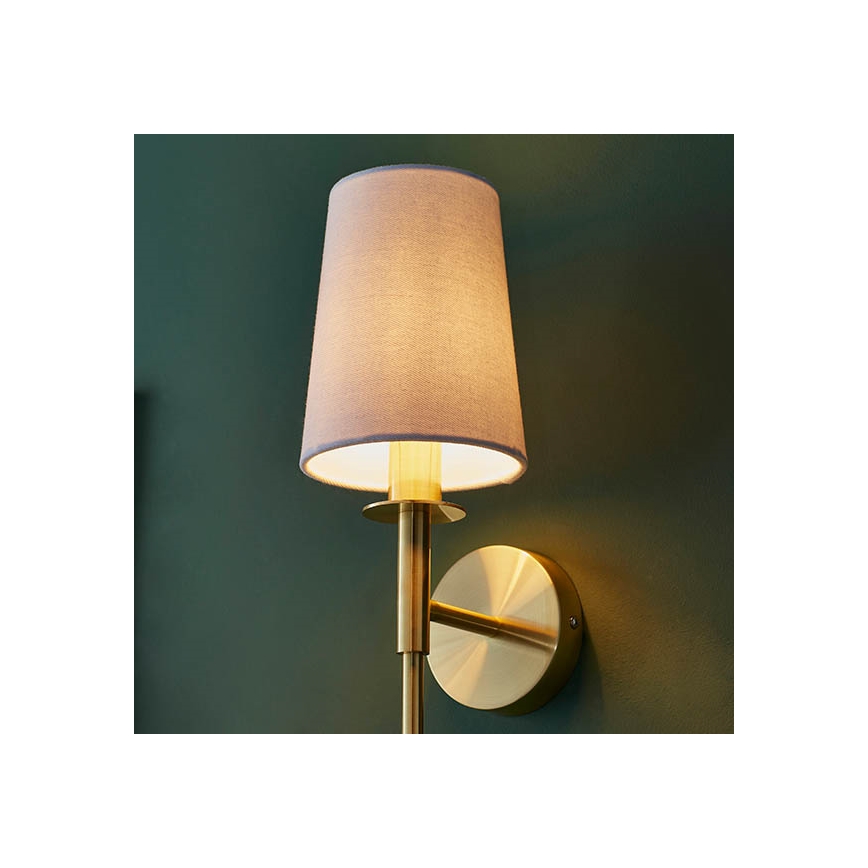 Endon 92955 - Aplique de pared 1xE14/6W/230V blanco/dorado