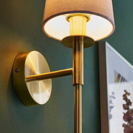 Endon 92955 - Aplique de pared 1xE14/6W/230V blanco/dorado