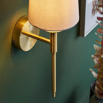Endon 92955 - Aplique de pared 1xE14/6W/230V blanco/dorado