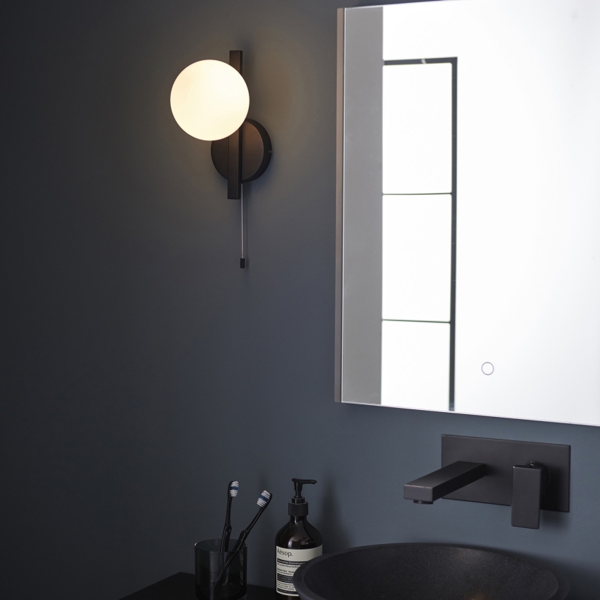 Endon 94081 - Aplique de pared para baño SPA 1xG9/3W/230V IP44 negro