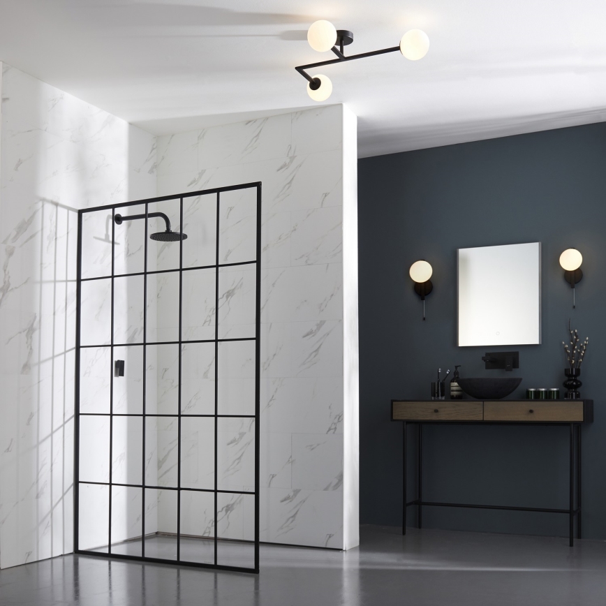 Endon 94081 - Aplique de pared para baño SPA 1xG9/3W/230V IP44 negro