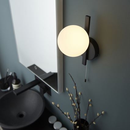 Endon 94081 - Aplique de pared para baño SPA 1xG9/3W/230V IP44 negro