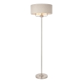 Endon 94359 - Lámpara de pie HIGHCLERE 3xE14/40W/230V beige/cromo brillante diá. 47 cm