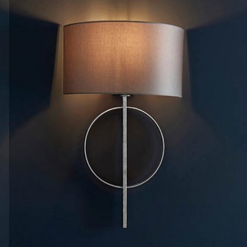 Endon 95214 - Aplique de pared 1xE27/10W/230V gris