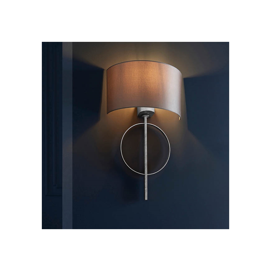 Endon 95214 - Aplique de pared 1xE27/10W/230V gris