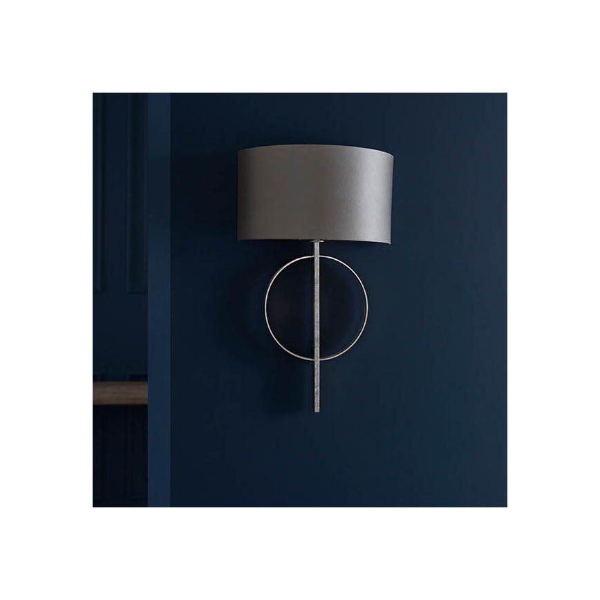 Endon 95214 - Aplique de pared 1xE27/10W/230V gris