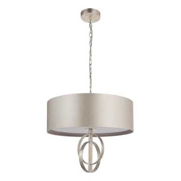Endon 95216 - Lámpara colgante con cadena 3xE27/10W/230V Ø 60 cm gris
