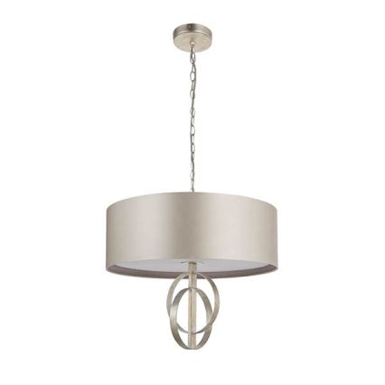 Endon 95216 - Lámpara colgante con cadena 3xE27/10W/230V Ø 60 cm gris
