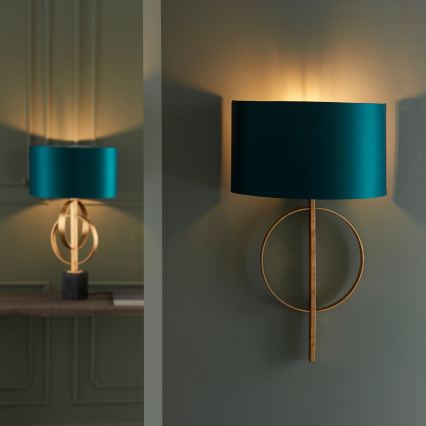 Endon 95218 - Lámpara de pared 1xE27/10W/230V azul/latón
