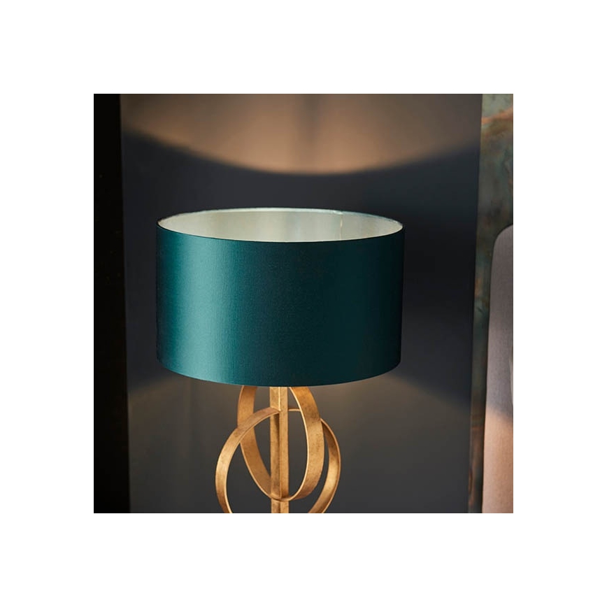 Endon 95221 - Lámpara de mesa 1xE27/10W/230V azul/latón/negro