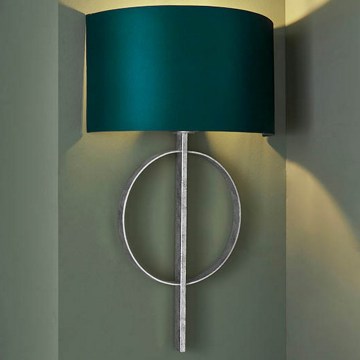 Endon 95222 - Aplique de pared 1xE27/10W/230V azul/gris