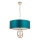 Endon 95223 - Lámpara colgante con cadena 5xE27/10W/230V Ø 70 cm azul/gris