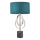 Endon 95225 - Lámpara de mesa 1xE27/10W/230V azul/gris/negro