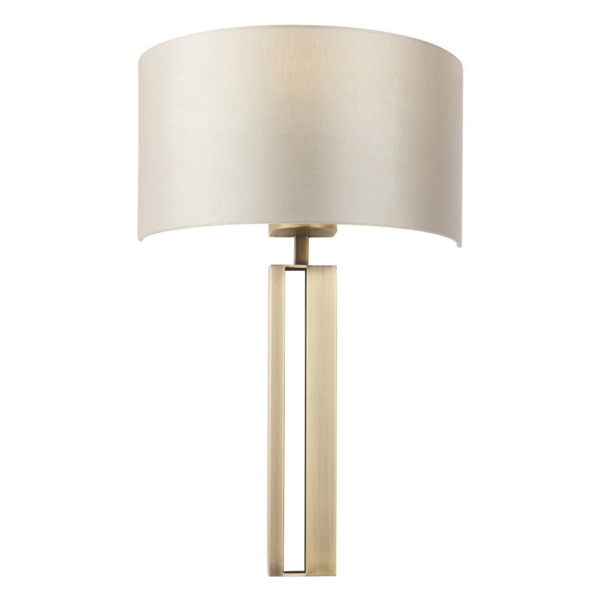 Endon 95452 - Aplique de pared 1xE27/10W/230V beige/dorado