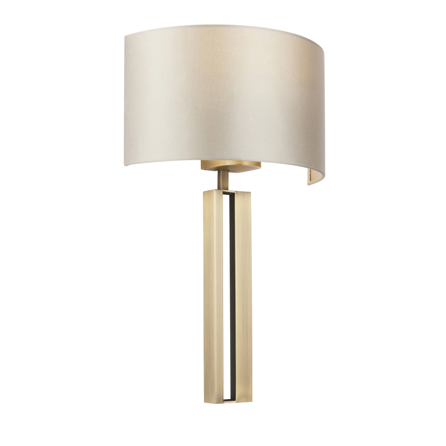 Endon 95452 - Aplique de pared 1xE27/10W/230V beige/dorado