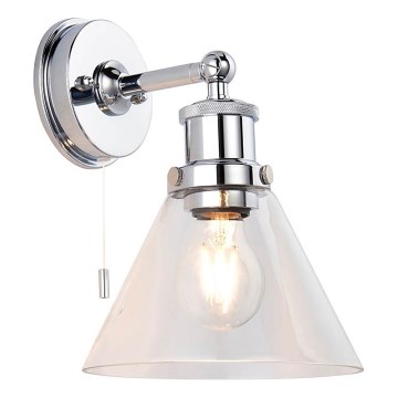 Endon 95513- Aplique de pared para baño TOULON 1xE27/10W/230V IP44 cromo brillante