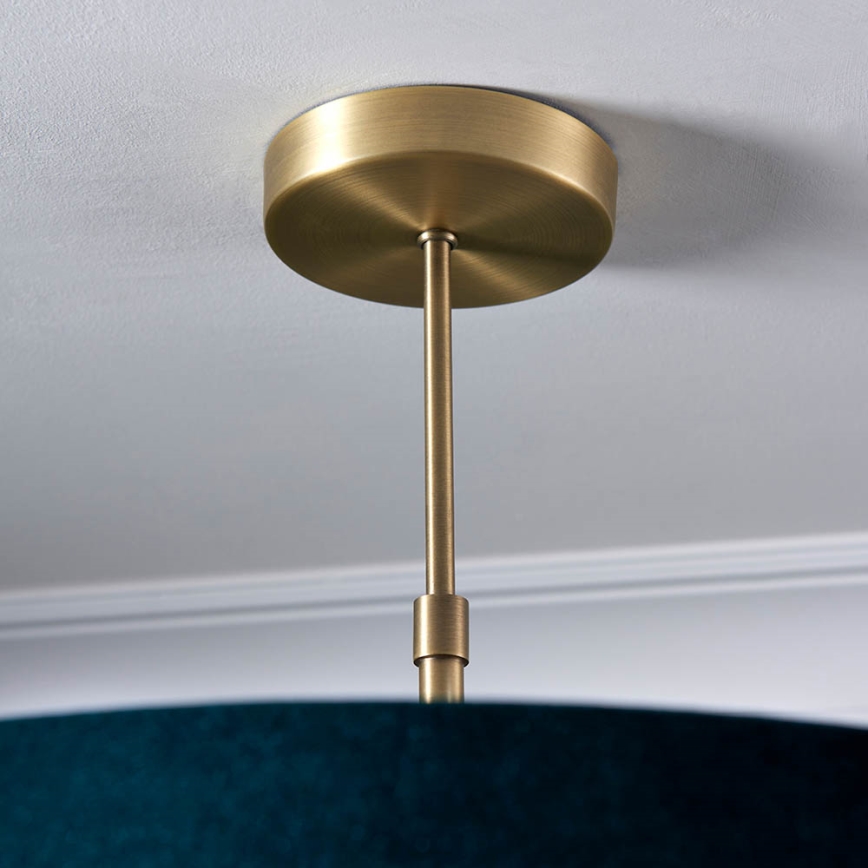 Endon 95839 - Lámpara colgante HAYFIELD 3xE27/40W/230V latón/Verde