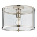 Endon 96150 - Luminaria de techo HOPTON 1xE27/10W/230V acabado cromado brillante