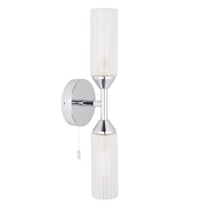 Endon 97172 - Aplique de pared para baño NATORI 2xG9/3W/230V IP44 cromo brillante