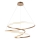Endon 97639 - Lámpara colgante LED regulable con cable TWIRL LED/88W/230V 3000K dorada