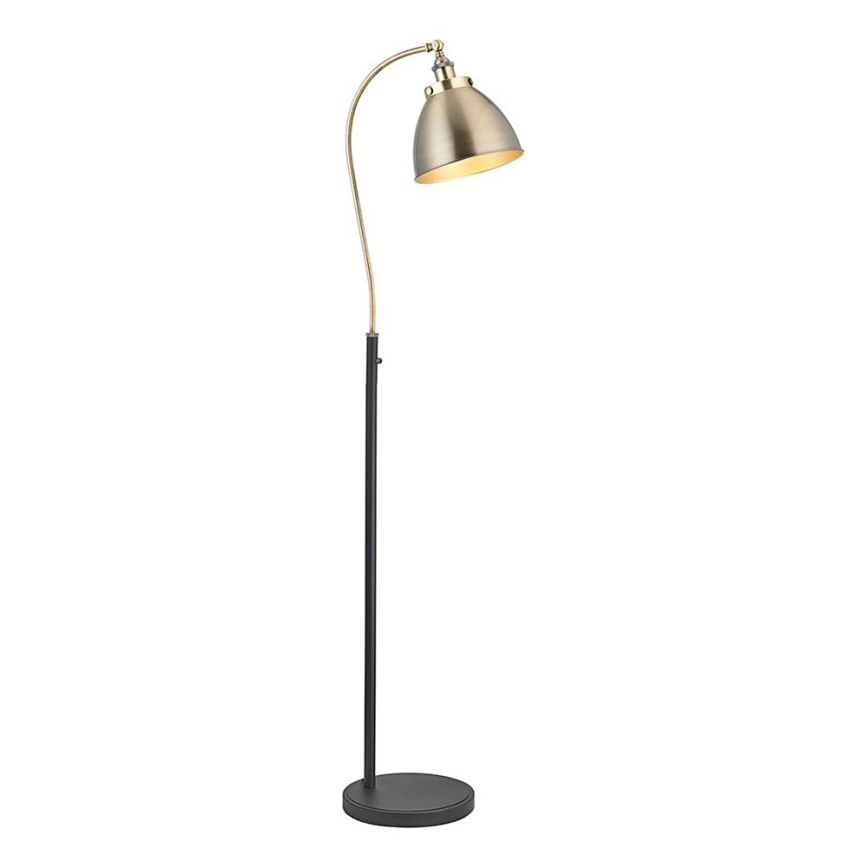 Endon 98748 - Lámpara de pie FRANKLIN 1xE27/10W/230V latón/negro