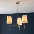 Endon 99455 - Lámpara colgante en varilla 3xE14/6W/230V cromo brillante/blanco