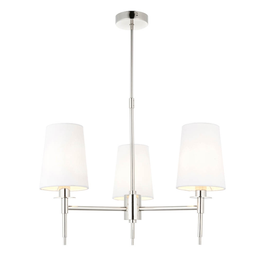 Endon 99455 - Lámpara colgante en varilla 3xE14/6W/230V cromo brillante/blanco