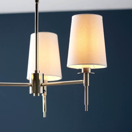 Endon 99455 - Lámpara colgante en varilla 3xE14/6W/230V cromo brillante/blanco