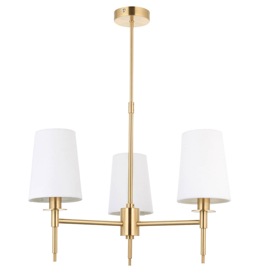 Endon 99456 - Lámpara colgante con varilla 3xE14/6W/230V oro/blanco