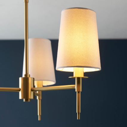 Endon 99456 - Lámpara colgante con varilla 3xE14/6W/230V oro/blanco