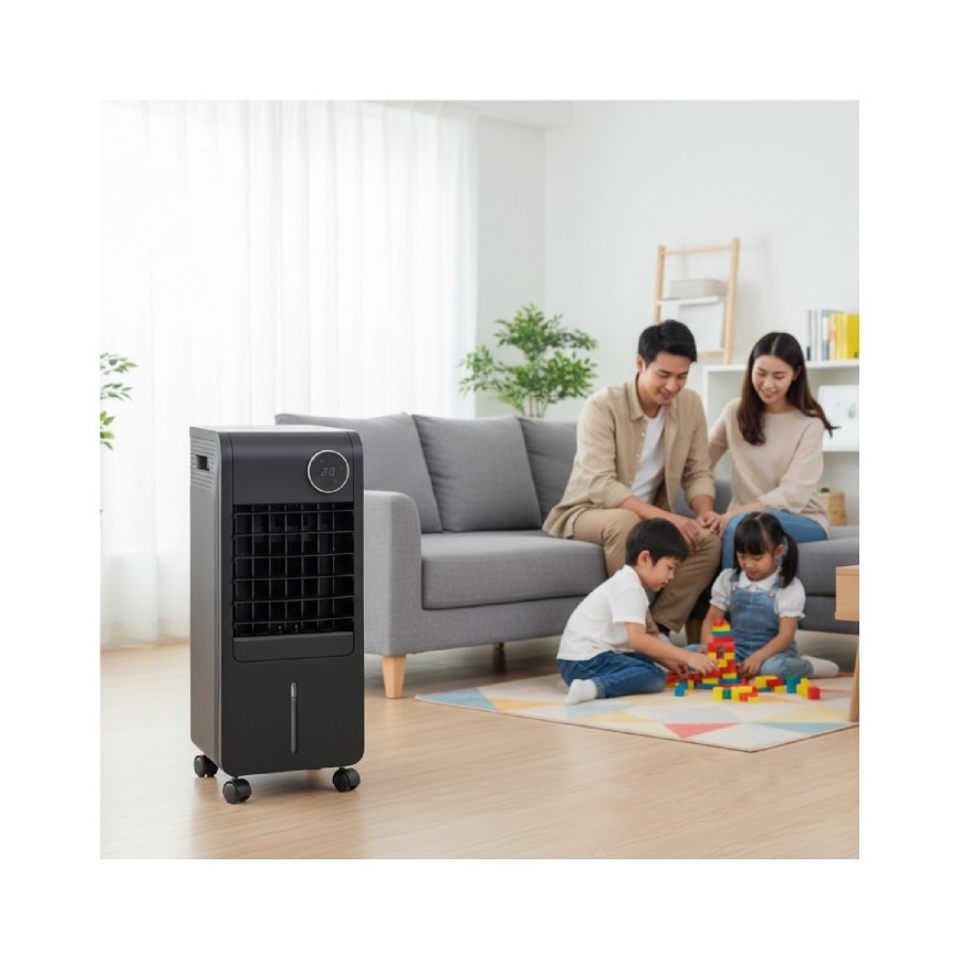Enfriador de aire portátil VIENTO COOL-R 65W/230V negro + mando a distancia
