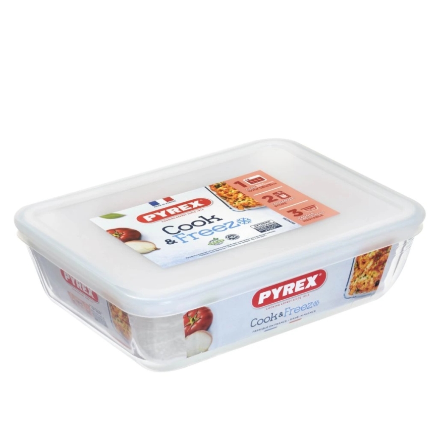 Envase de vidrio para alimentos PYREX 1,5 l