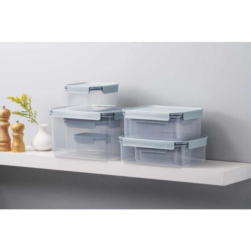 Envase para alimentos CLASSIC PLUS 385 ml azul/transparente