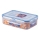Envase para alimentos LOCK 0,5 l azul/transparente