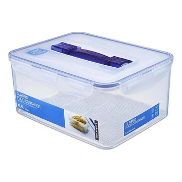 Envase para alimentos LOCK 6,5 l, azul/transparente