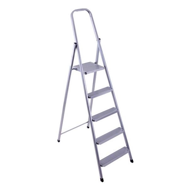 Escalera plegable de 5 peldaños 180x51 cm