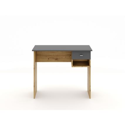 Escritorio RICO roble artisan/gris