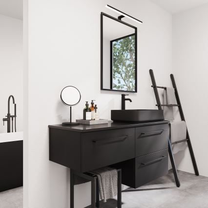 Espejo de baño BORGSTED 60 x 80 cm negro