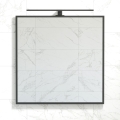 Espejo de baño BORGSTED 80x80 cm negro