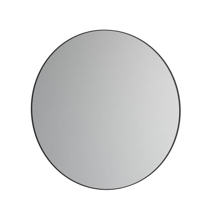 Espejo de baño BORGSTED, Ø 80 cm, negro