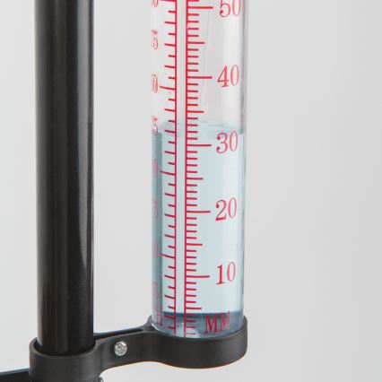 Estación meteorológica de jardín 3 en 1, 145 cm, negra