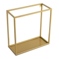 Estante de pared 35x35 cm dorada