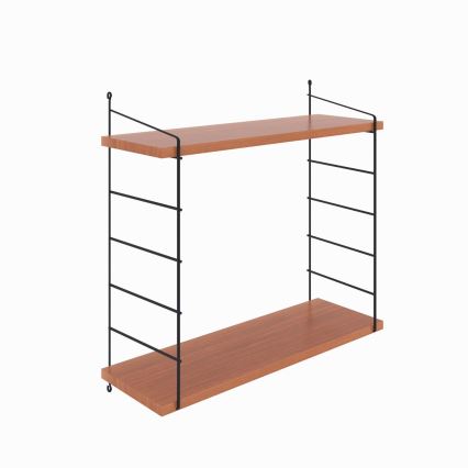 Estante de pared ARMONI 58x72 cm marrón/negro