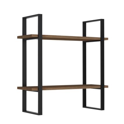 Estante de pared BUBA 70x70 cm marrón/antracita