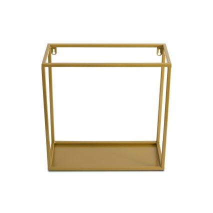 Estante de pared 35x35 cm dorada