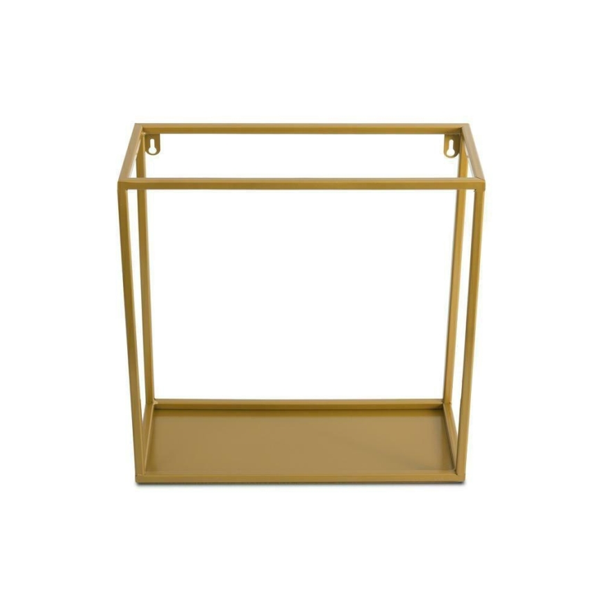 Estante de pared 35x35 cm dorada